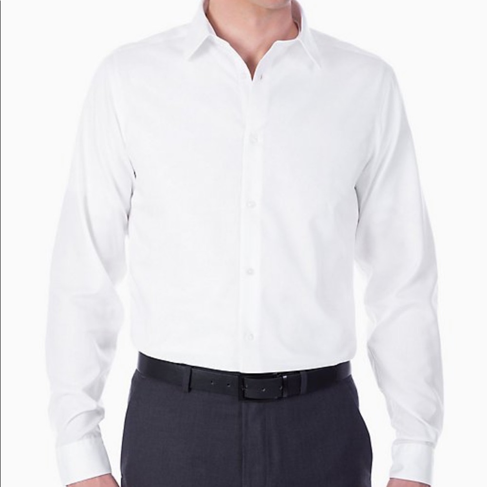 Men’s NWT White Calvin Klein Button Down Shirt